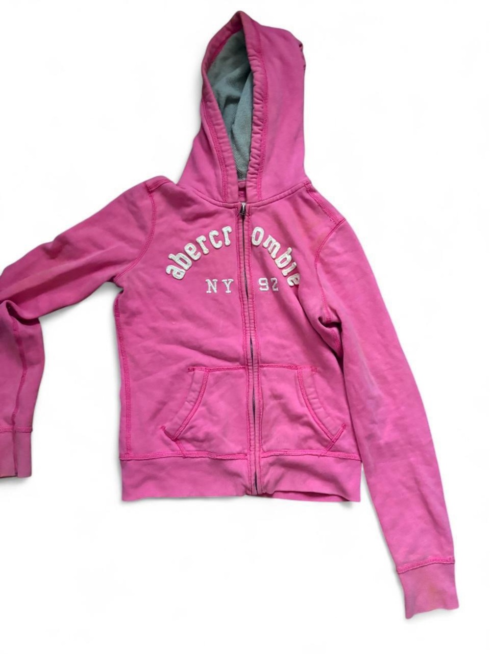 Abercrombie & Fitch Girls' Bright Pink Zip Hoodie